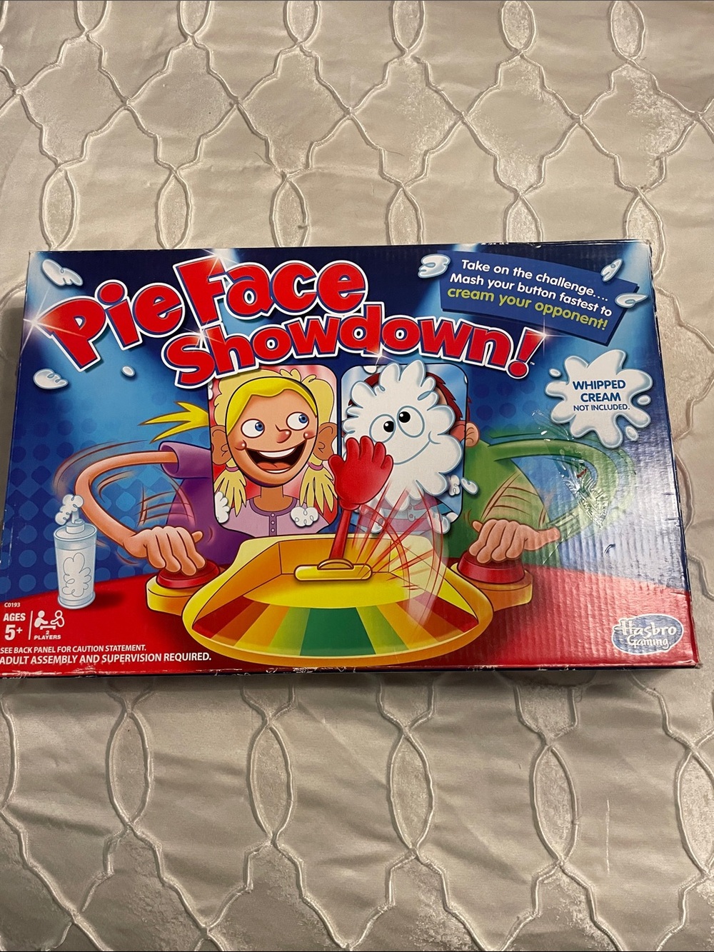 Hasbro Pie Face Showdown! Game - Blue, Red, Yellow, Green